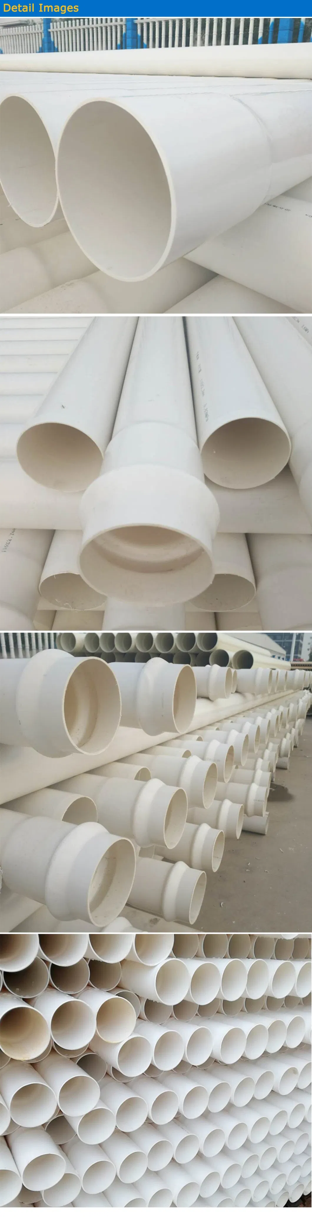 Water Supply 50mm UPVC Drain Pipe